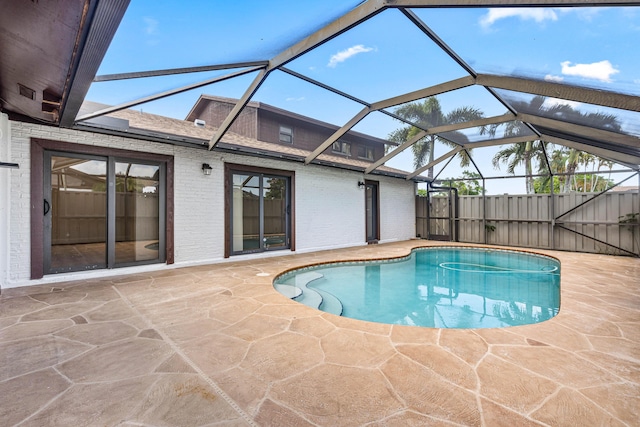 9676 Boca Gardens Pkwy Unit C, Boca Raton, FL 33496 - view of pool with a patio area and glass enclosure