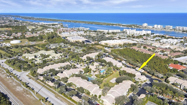 248 Village Blvd Unit 3203, Tequesta, FL 33469 - aerial view featuring a water view