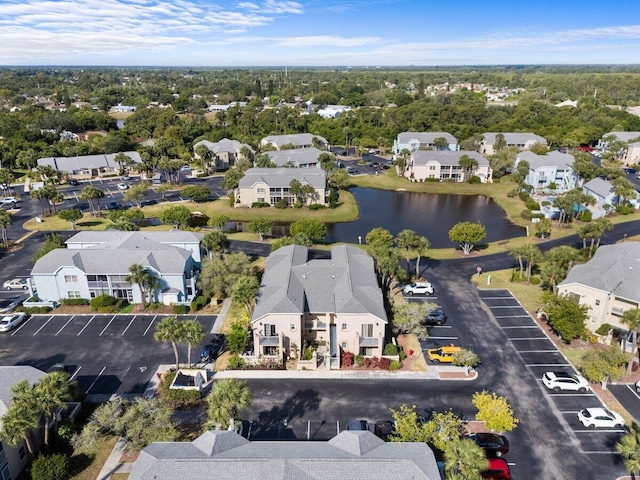 1627 SE Green Acres Cir Unit Z-203, Port Saint Lucie, FL 34952 - birds eye view of property featuring a water view and a residential view