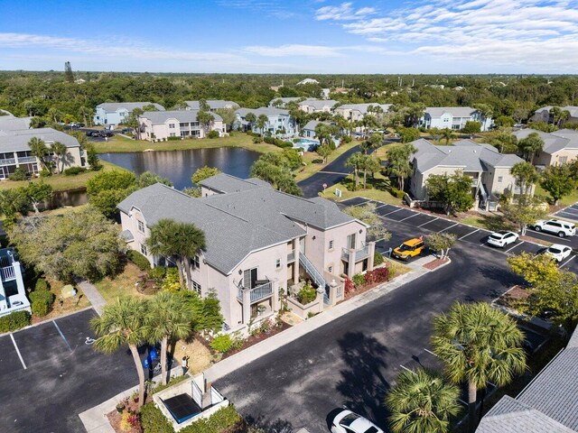 1627 SE Green Acres Cir Unit Z-203, Port Saint Lucie, FL 34952 - birds eye view of property with a residential view and a water view