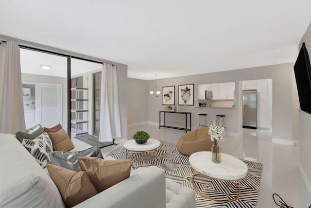 5438 Verona Dr Unit H, Boynton Beach, FL 33437 - living room with baseboards