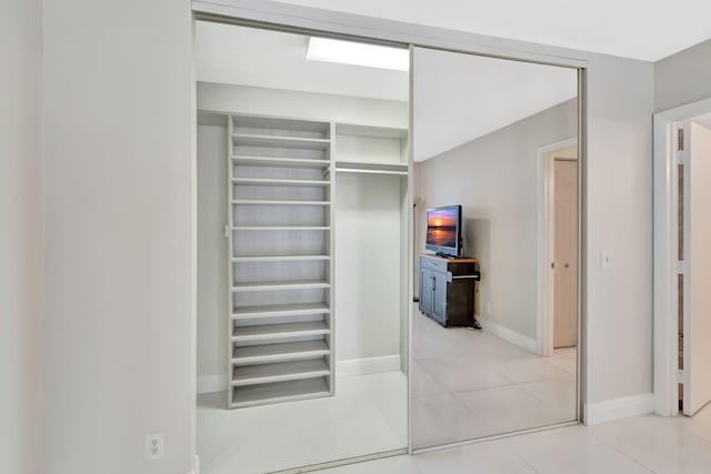 view of closet