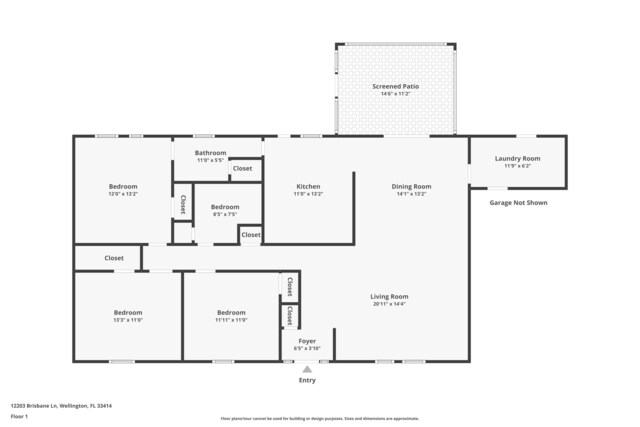 2104 S 26th St, Fort Pierce, FL 34947 - room layout