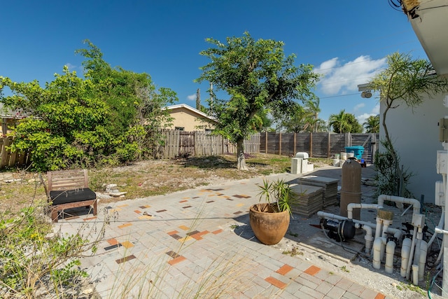 view of patio / terrace with a fenced backyard