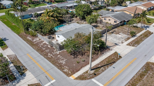 bird's eye view featuring a residential view
