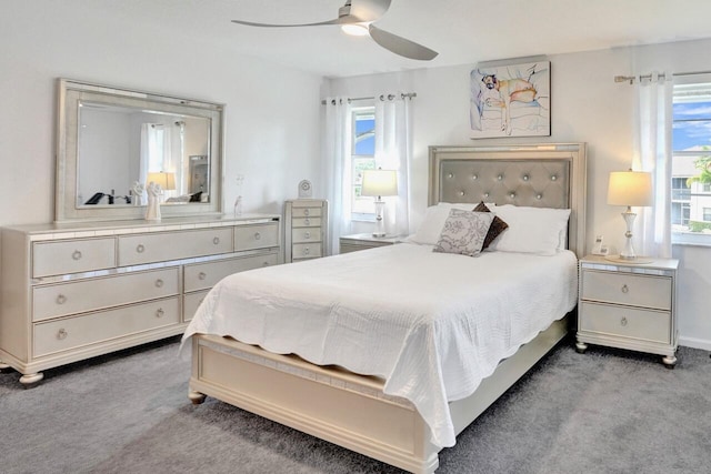 7669 Springwater Pl Unit 202, Boynton Beach, FL 33437 - bedroom featuring carpet floors and a ceiling fan