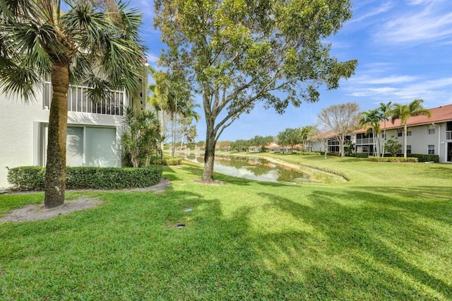 7669 Springwater Pl Unit 202, Boynton Beach, FL 33437 - view of yard featuring a water view