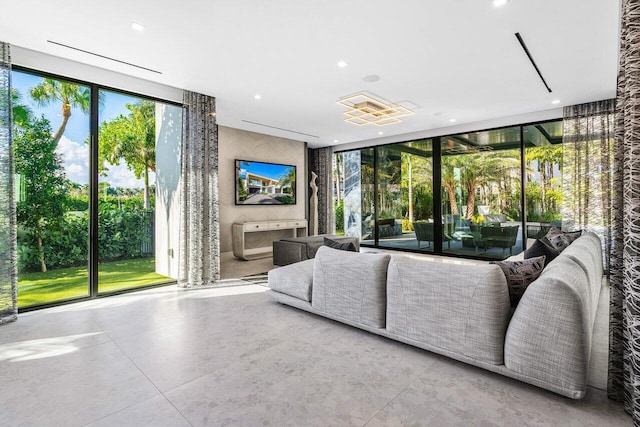 217 Thatch Palm Dr, Boca Raton, FL 33432 - common area featuring a wall of windows