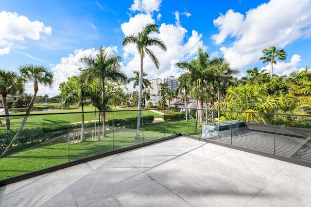 217 Thatch Palm Dr, Boca Raton, FL 33432 - view of patio featuring a water view