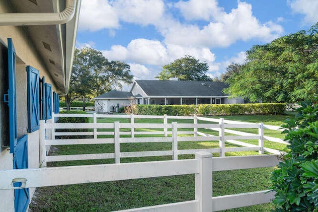 exterior space with fence