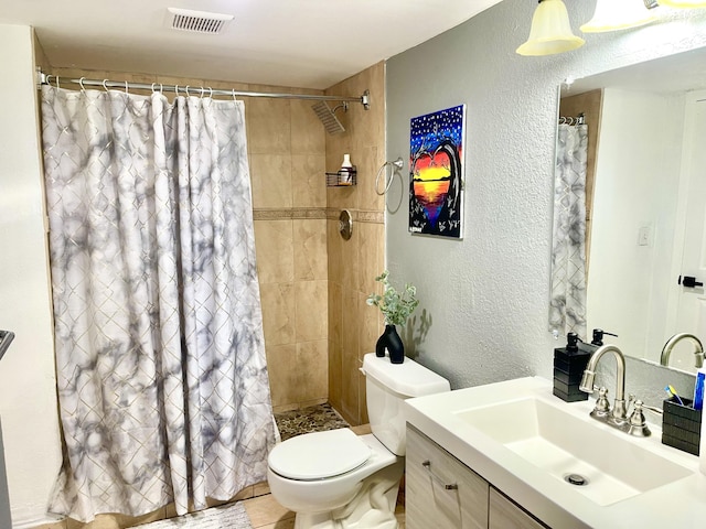 4172 Inverrary Dr Unit 507, Lauderhill, FL 33319 - full bath with visible vents, vanity, a textured wall, toilet, and tiled shower