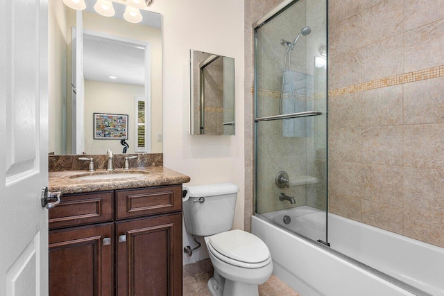 11952 Fox Hill Cir, Boynton Beach, FL 33473 - full bath with toilet, enclosed tub / shower combo, and vanity