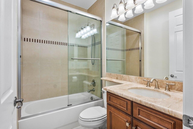 11952 Fox Hill Cir, Boynton Beach, FL 33473 - full bath featuring toilet, enclosed tub / shower combo, and vanity