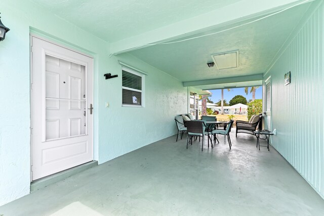view of sunroom