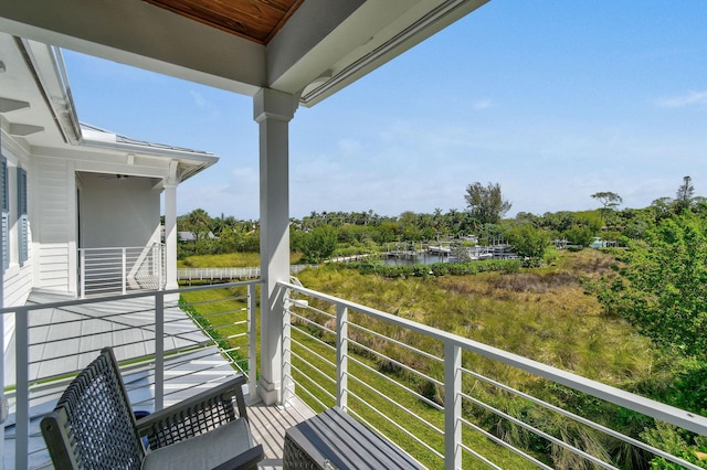 4707 SE Manatee Way, Stuart, FL 34997 - balcony with a water view