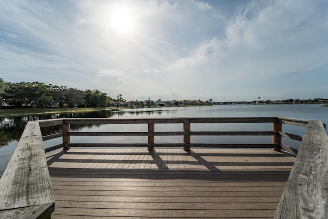 7997 Lakewood Cove Ct, Lake Worth, FL 33467 - dock area featuring a water view