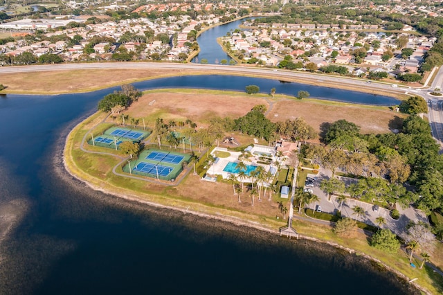 7997 Lakewood Cove Ct, Lake Worth, FL 33467 - aerial view featuring a residential view and a water view