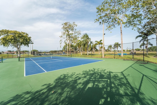 7997 Lakewood Cove Ct, Lake Worth, FL 33467 - view of tennis court with fence