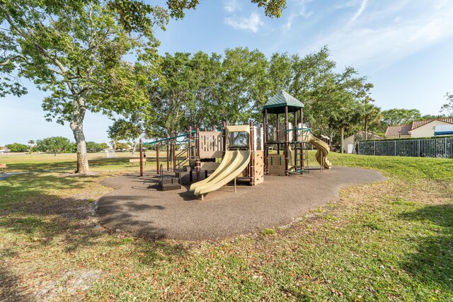 7997 Lakewood Cove Ct, Lake Worth, FL 33467 - community playground featuring fence and a yard