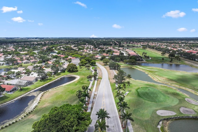 6780 Camille St, Boynton Beach, FL 33437 - aerial view featuring a water view, view of golf course, and a residential view