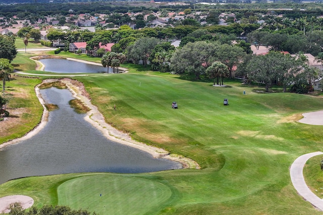 6780 Camille St, Boynton Beach, FL 33437 - birds eye view of property featuring a water view, golf course view, and a residential view