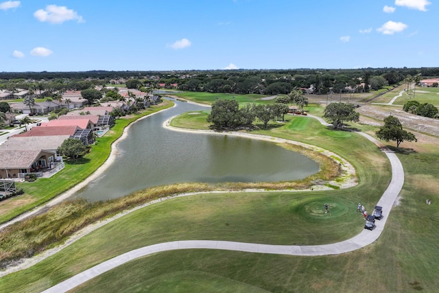 6780 Camille St, Boynton Beach, FL 33437 - drone / aerial view with view of golf course and a water view