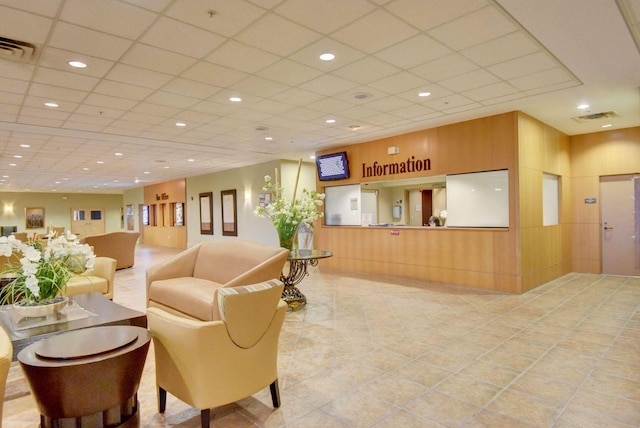 lobby featuring visible vents