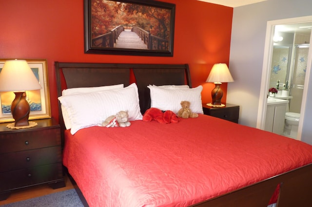 bedroom featuring ensuite bathroom