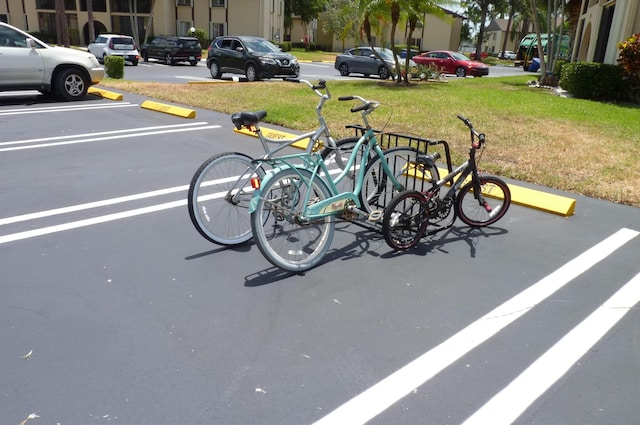 view of uncovered parking lot