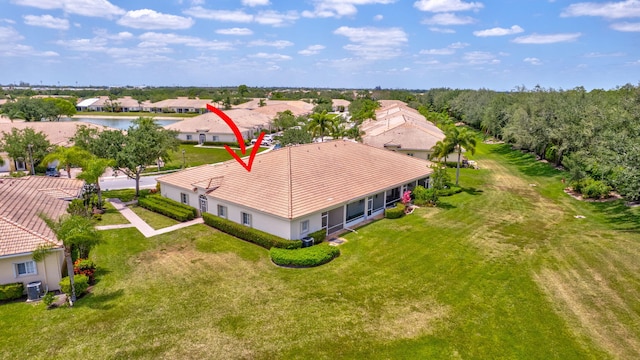 bird's eye view featuring a residential view