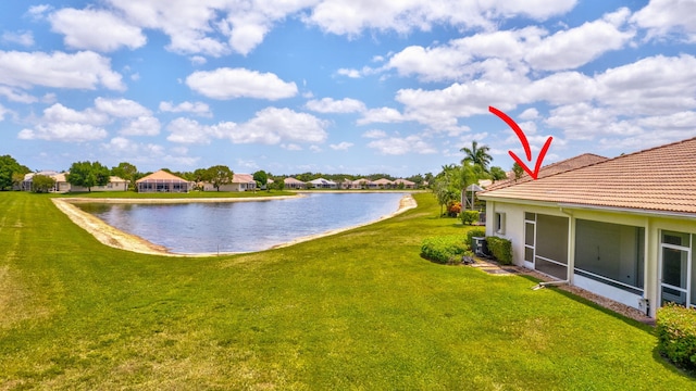 water view with a residential view