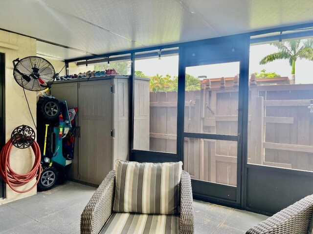sunroom featuring a wealth of natural light