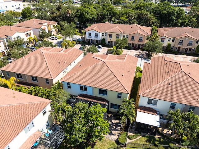 aerial perspective of suburban area