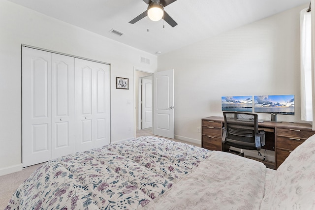 12968 Anthorne Ln, Boynton Beach, FL 33436 - bedroom featuring baseboards, visible vents, and a closet