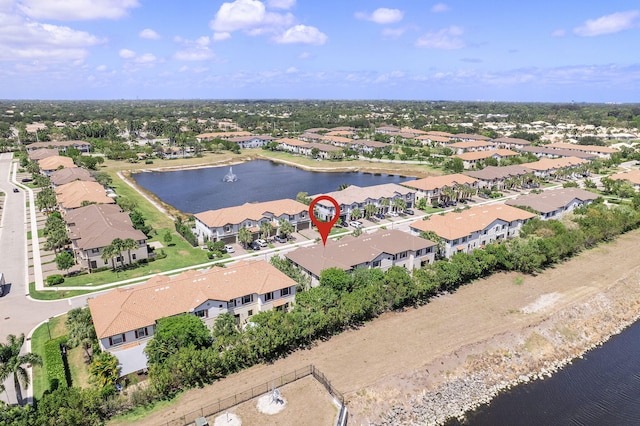 12968 Anthorne Ln, Boynton Beach, FL 33436 - birds eye view of property with a residential view and a water view