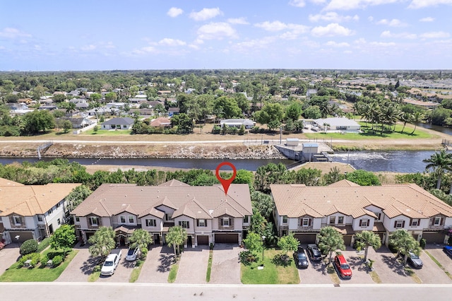 12968 Anthorne Ln, Boynton Beach, FL 33436 - drone / aerial view with a water view and a residential view