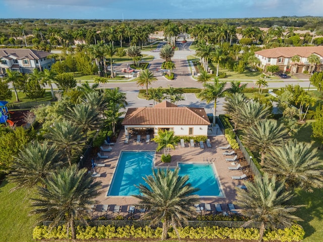 12968 Anthorne Ln, Boynton Beach, FL 33436 - drone / aerial view with a residential view