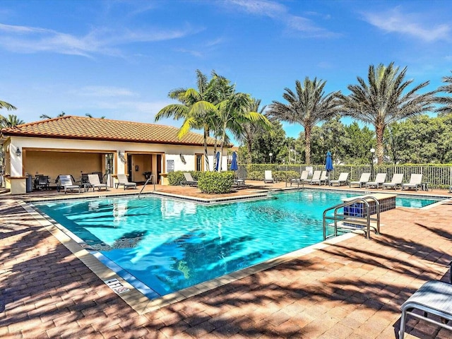 12968 Anthorne Ln, Boynton Beach, FL 33436 - pool featuring fence and a patio area
