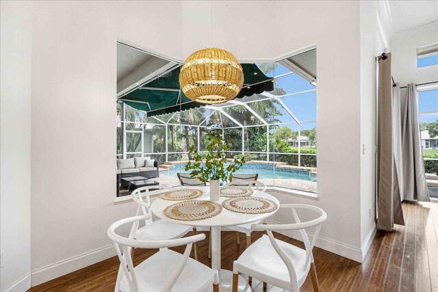 761 SW Lighthouse Dr, Palm City, FL 34990 - living room featuring light wood-type flooring, ornamental molding, baseboards, and ceiling fan