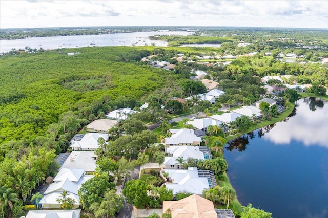 761 SW Lighthouse Dr, Palm City, FL 34990 - bird's eye view featuring a water view and a residential view