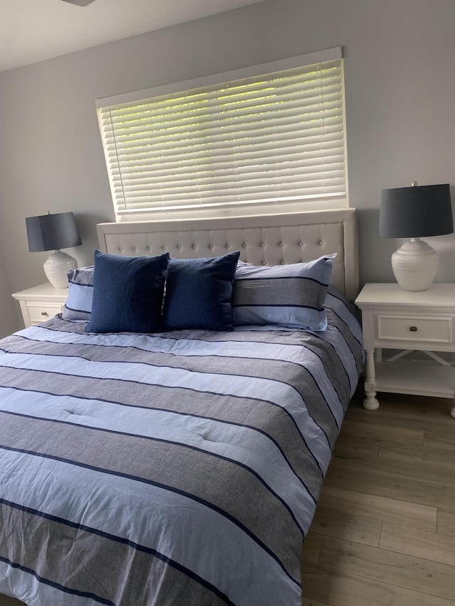 5111 NE 27th Ter NE, Lighthouse Point, FL 33064 - bedroom featuring wood finished floors