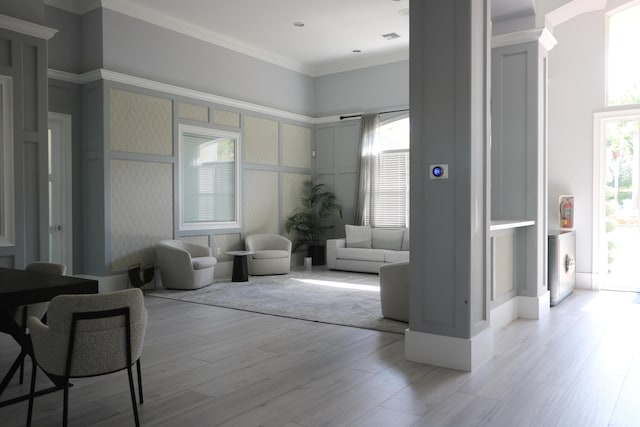 9825 Baywinds Dr Unit 1208, West Palm Beach, FL 33411 - community lobby featuring crown molding