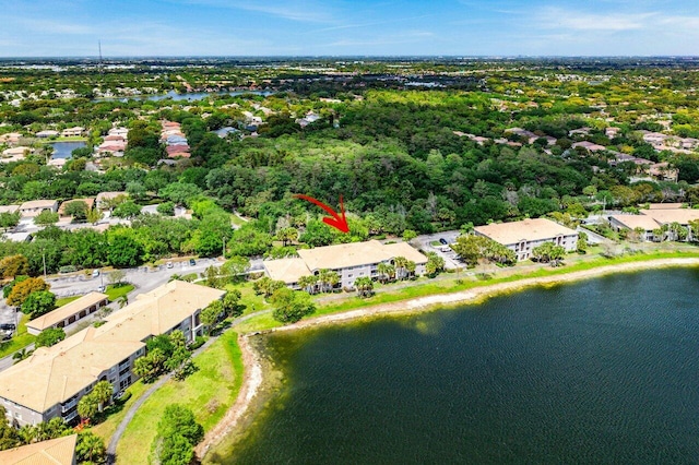 5031 Wiles Rd Unit 104, Coconut Creek, FL 33073 - birds eye view of property with a water view