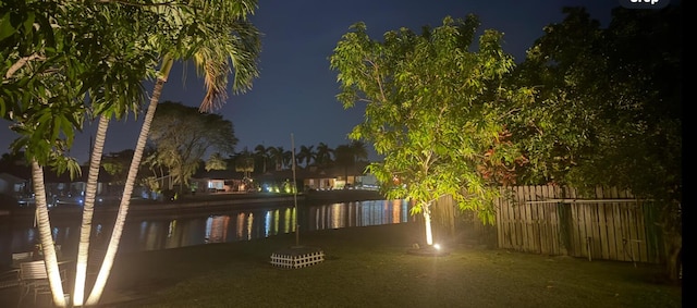 147 Oregon Ln, Boca Raton, FL 33487 - water view featuring fence