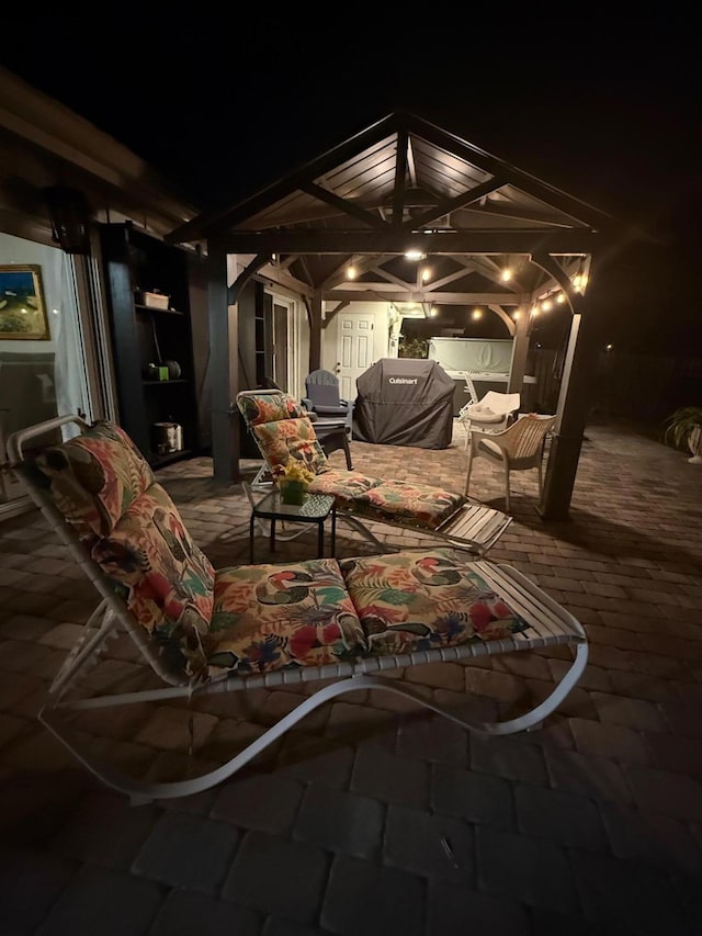 147 Oregon Ln, Boca Raton, FL 33487 - view of patio at twilight