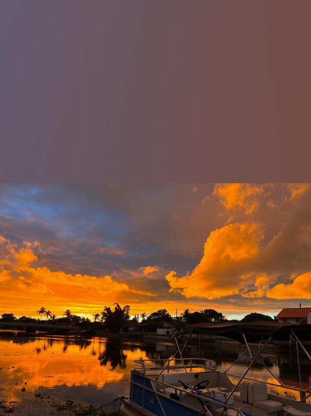 147 Oregon Ln, Boca Raton, FL 33487 - water view featuring a floating dock
