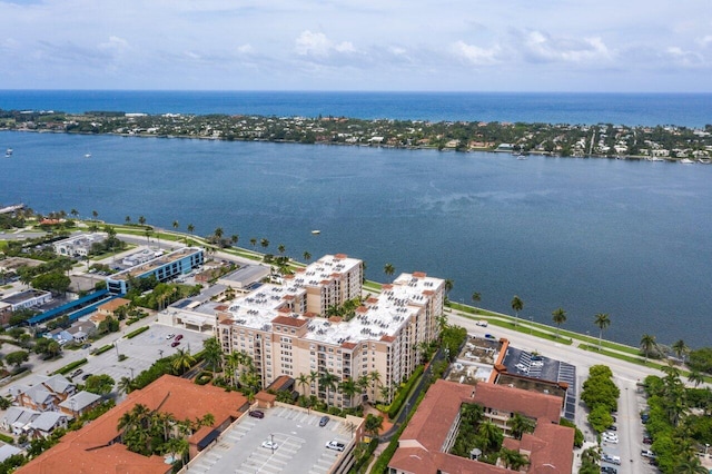 1801 N Flagler Dr Unit 828, West Palm Beach, FL 33407 - bird's eye view of a nearby body of water and apartment complex / building