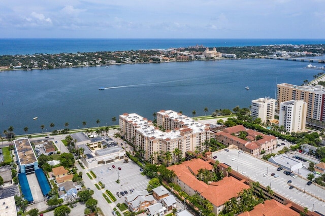 1801 N Flagler Dr Unit 828, West Palm Beach, FL 33407 - aerial view of a nearby body of water and apartment complex