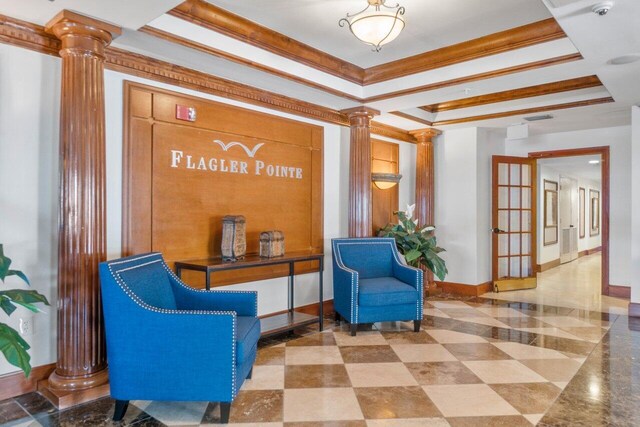 1801 N Flagler Dr Unit 828, West Palm Beach, FL 33407 - lobby featuring ornamental molding