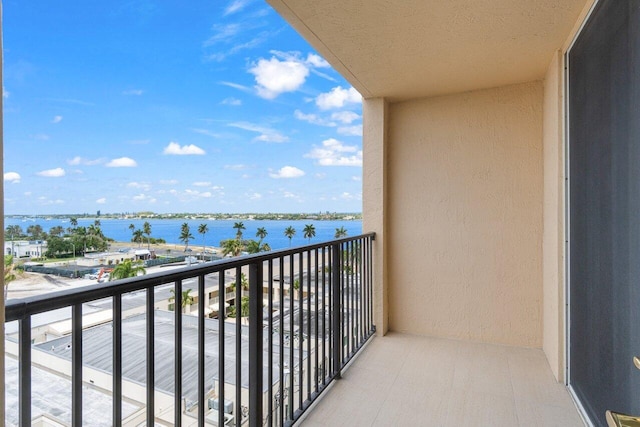 1801 N Flagler Dr Unit 828, West Palm Beach, FL 33407 - balcony with a water view